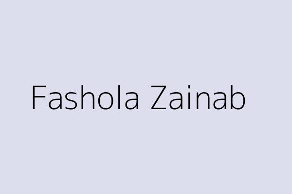 Fashola Zainab